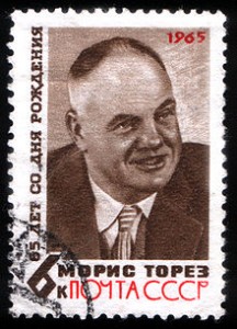 220px-USSR_stamp_M_Thorez_1965_6k